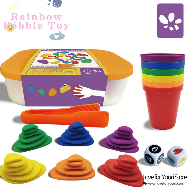 Rainbow Pebble Toy